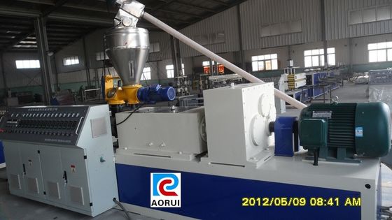 Conical Twin Screw PVC Plastic Profile Extrusion Line Fullly automatic